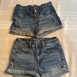 2 pair jeans shorts, selling as one lot together